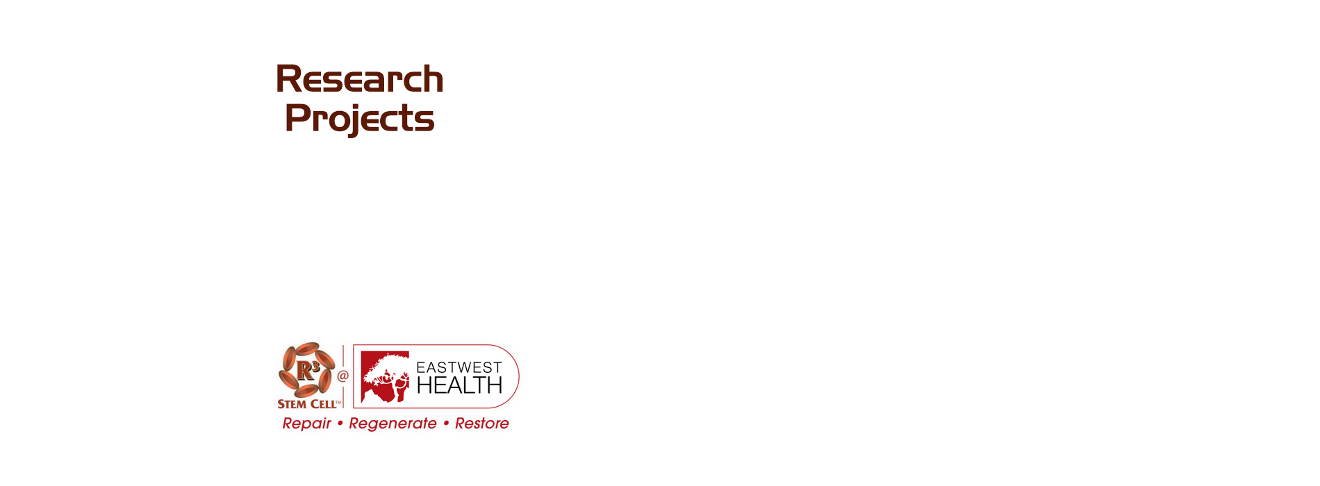Research R3 Stem Cell at East West Health