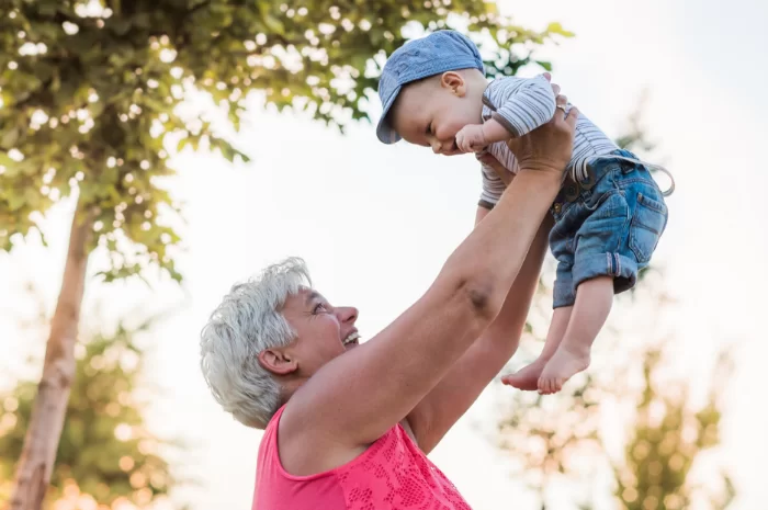 A Reno woman holds her grandson