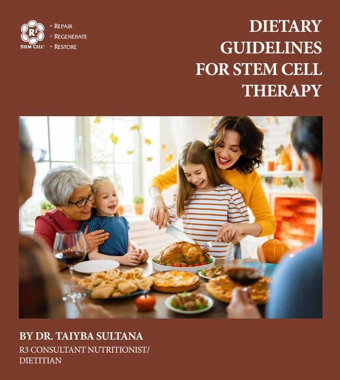 R3 Dietary Guideline for Stem Cell Therapy